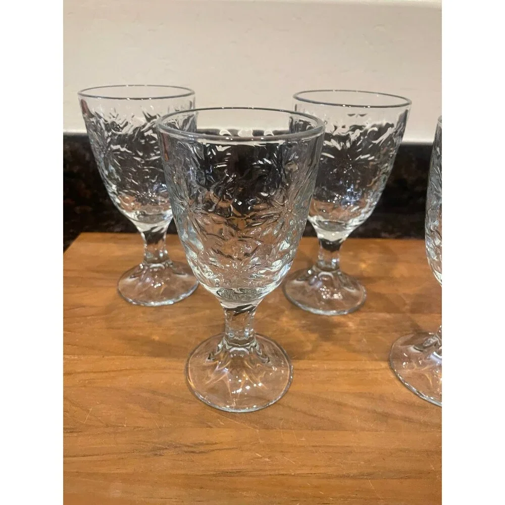 4 Princess House Fantasia Stemmed Goblet Ice
